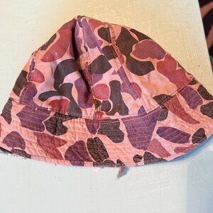 Vintage Camo Print "Gilligan" Hat from 1970s